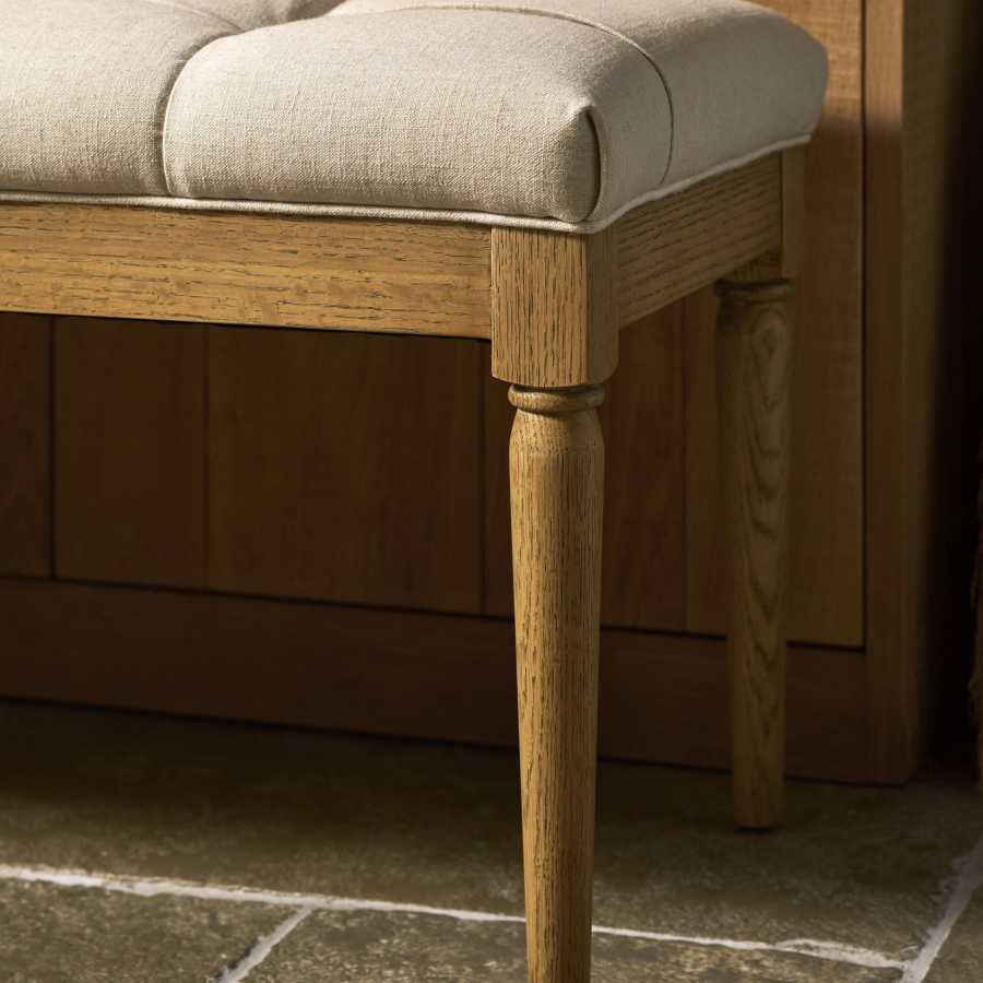 Garden Trading Aldwyn Buttoned Bench Natural