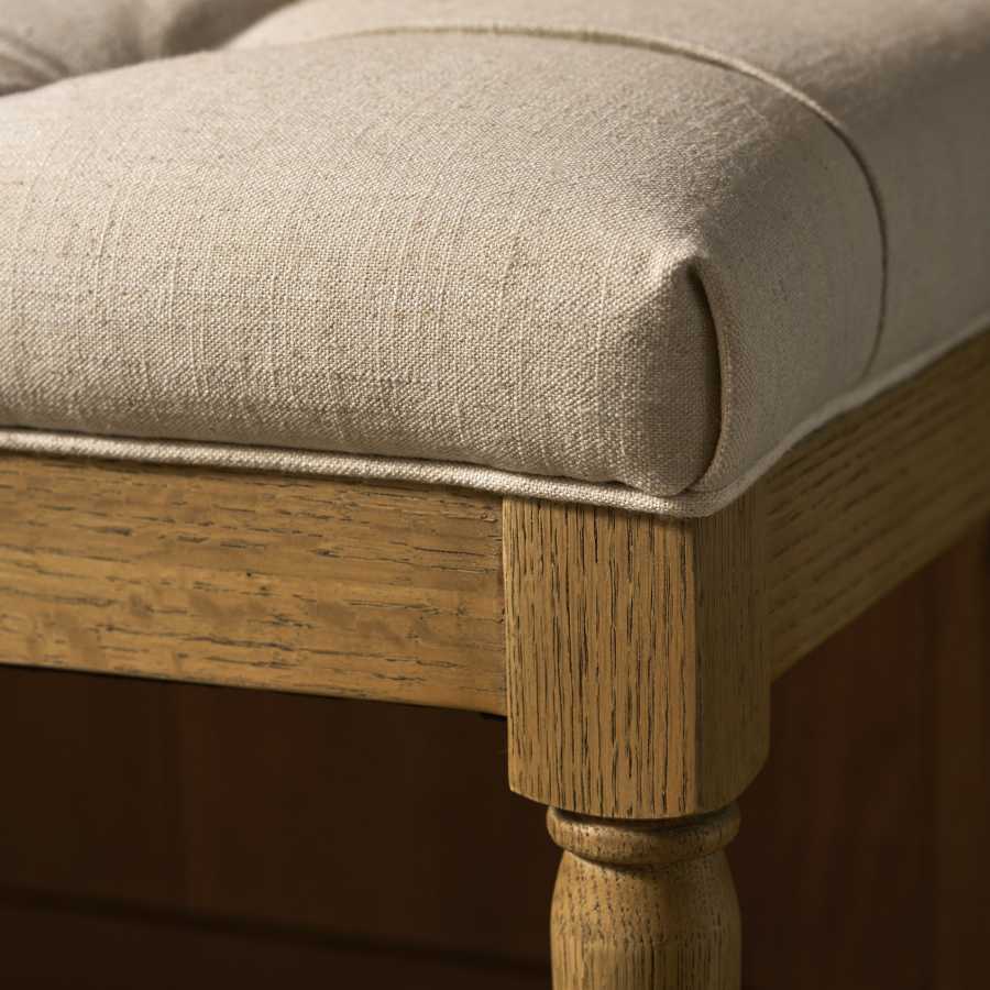 Garden Trading Aldwyn Buttoned Bench Natural
