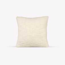 Garden Trading Ashfield Chunky Knit Cushion Ivory 50x50cm Wool