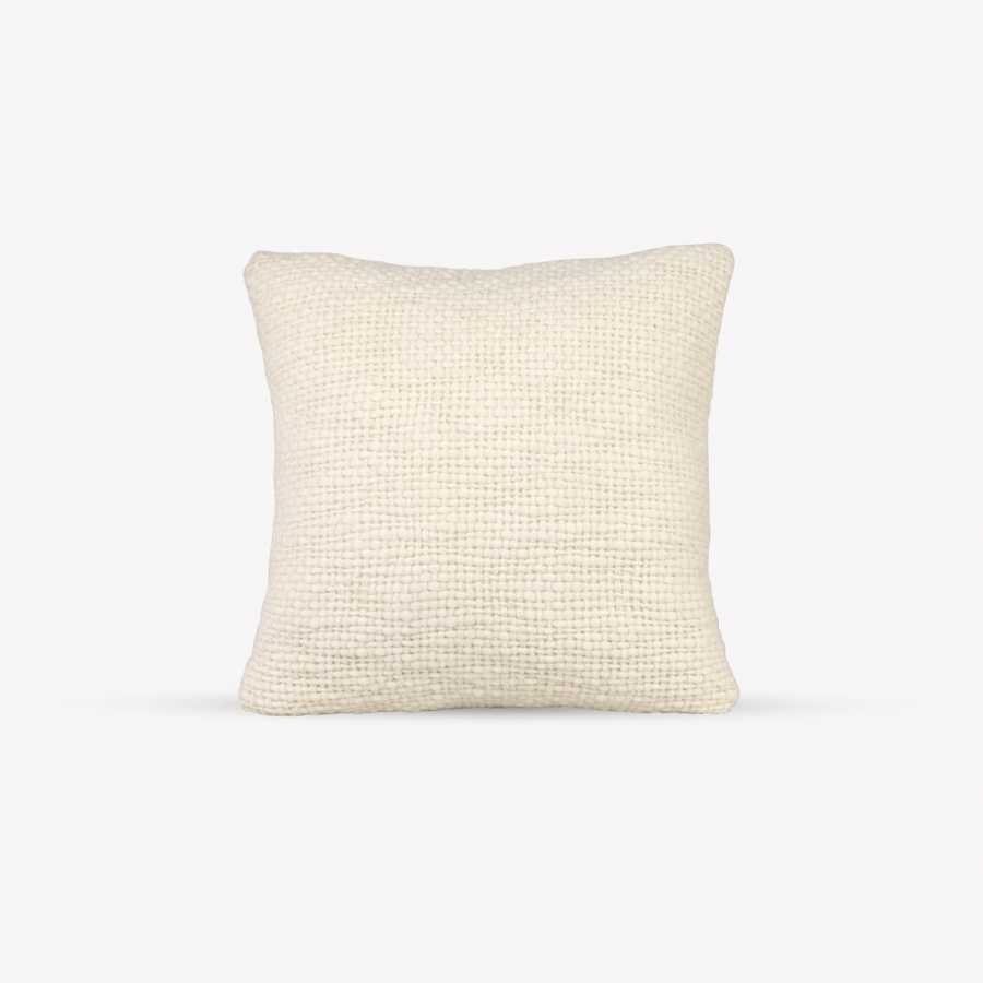 Garden Trading Ashfield Chunky Knit Cushion Ivory 50x50cm Wool