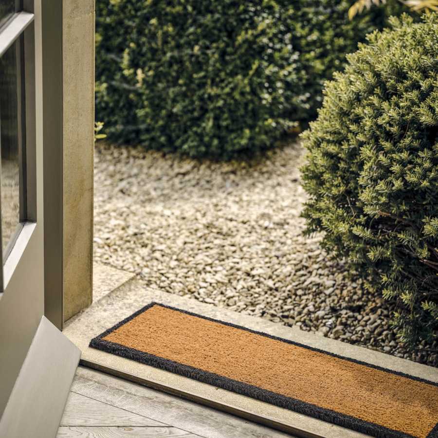 Garden Trading Charcoal Border Top Step Doormat