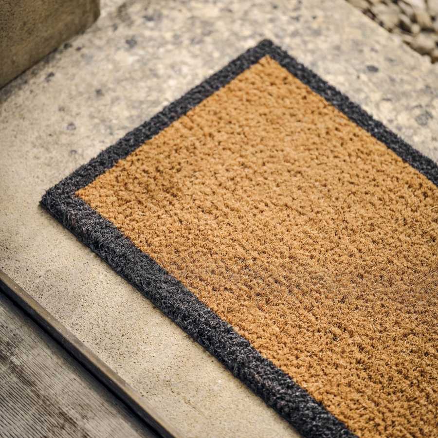 Garden Trading Charcoal Border Top Step Doormat