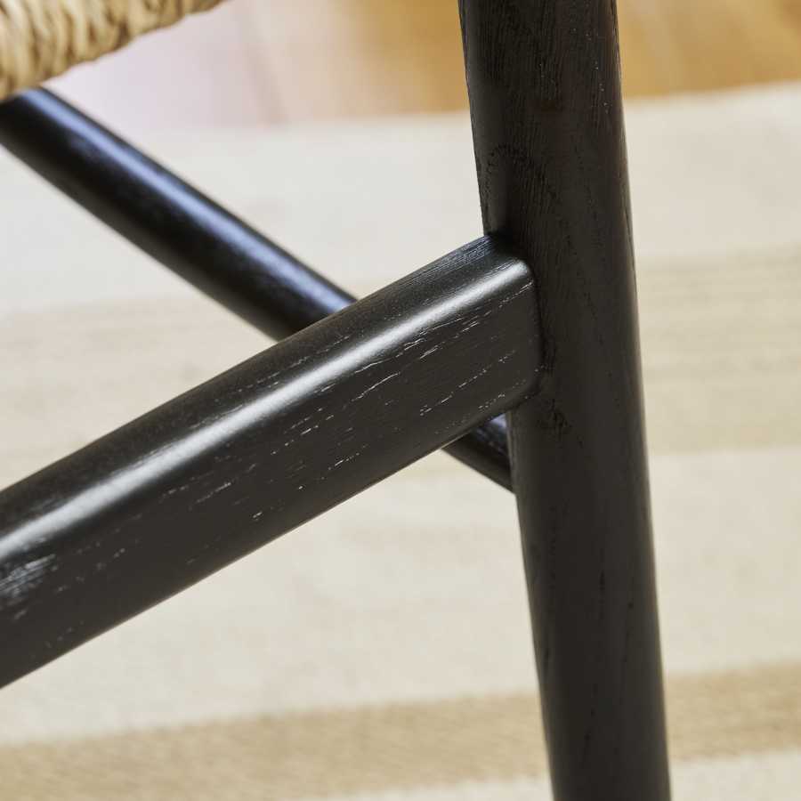 Garden Trading Chilthorne Wishbone Dining Chair Set of 2 Black