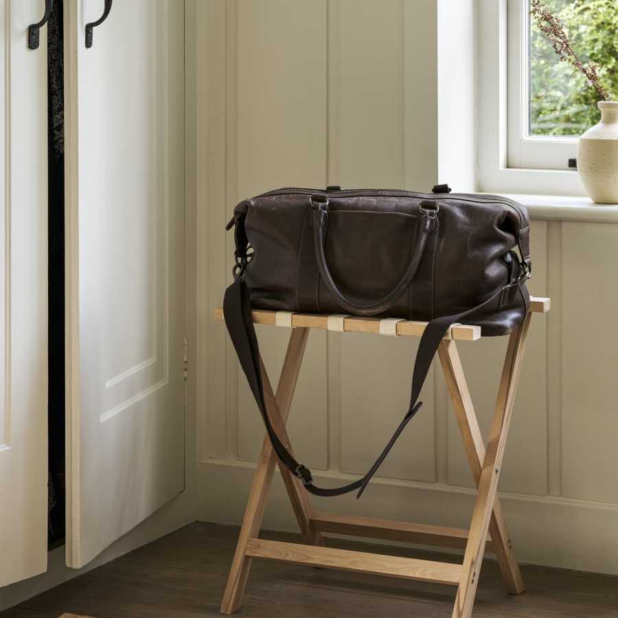 Garden Trading Classic Weekend Folding Luggage Rack Beech