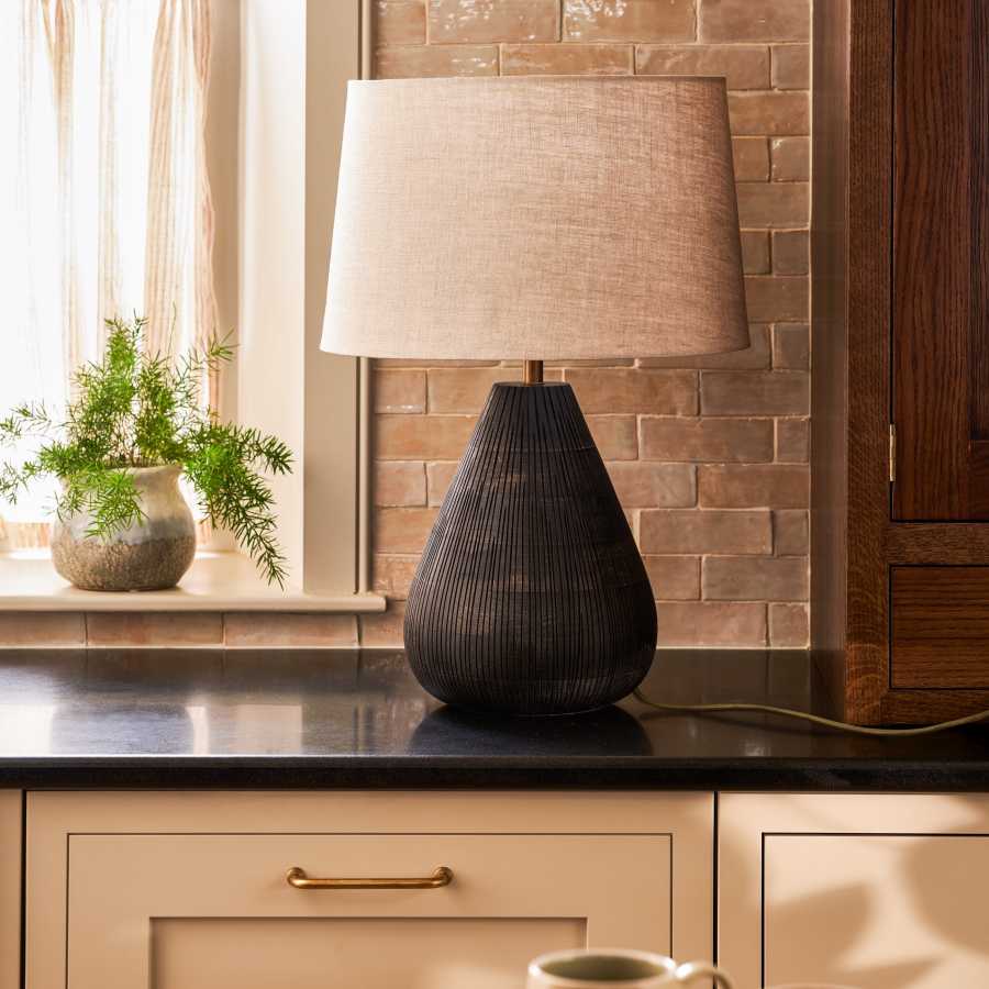 Garden Trading Cleeve Table Lamp Antique Black