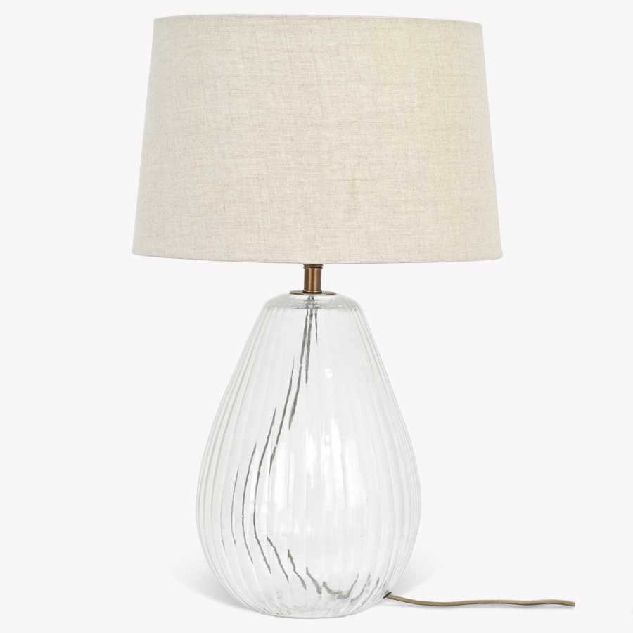 Laurell Glass Table Lamp Clear Garden Trading Laurell Glass Table Lamp Clear