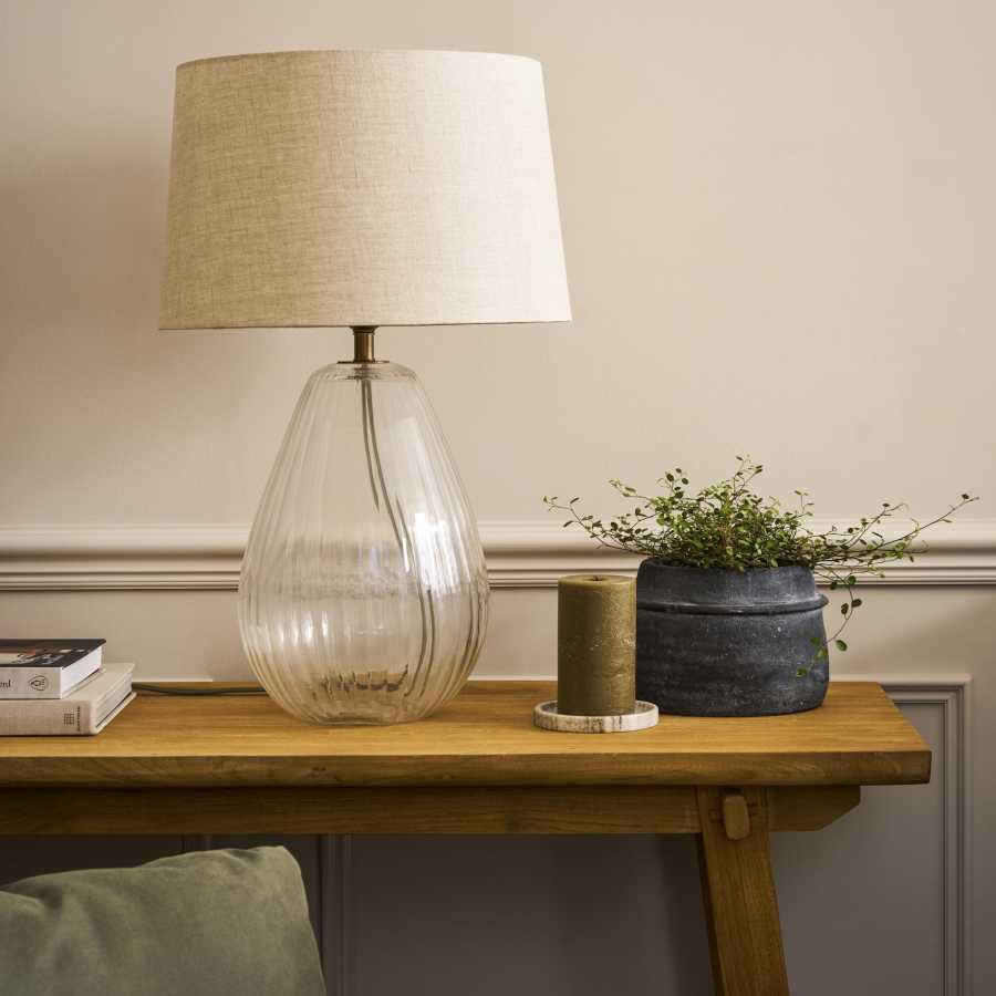 Laurell Glass Table Lamp Clear Garden Trading Laurell Glass Table Lamp Clear