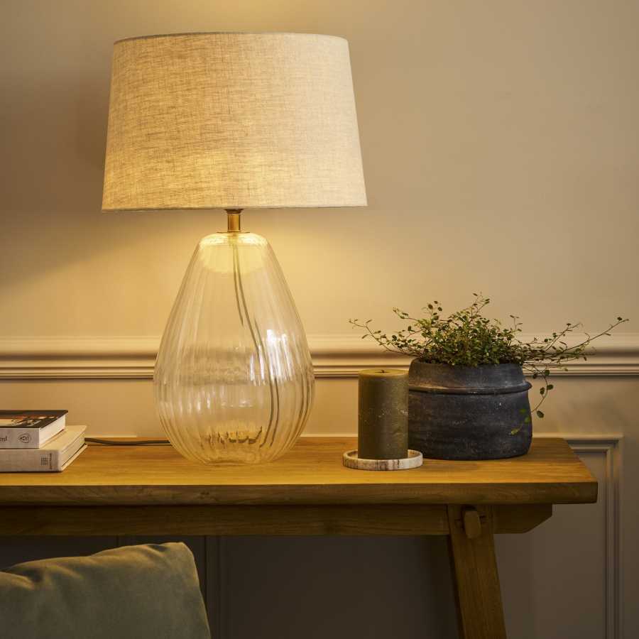 Laurell Glass Table Lamp Clear Garden Trading Laurell Glass Table Lamp Clear