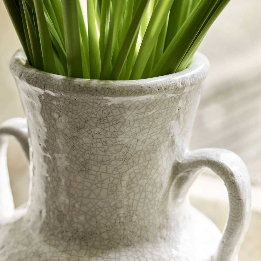Garden Trading Ravello Vase with Handles White