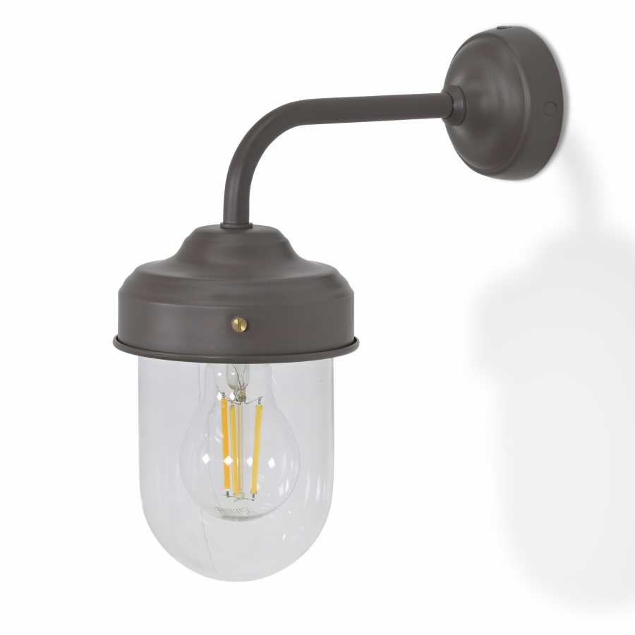 Garden Trading Thurlaston Barn Light Coffee Bean Steel