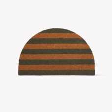 Garden Trading Wide Stripe Doormat Half Moon Fern