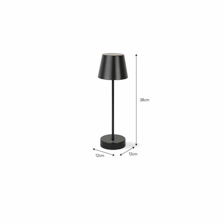 Garden Trading Winstone Rechargeable Table Lamp Carbon