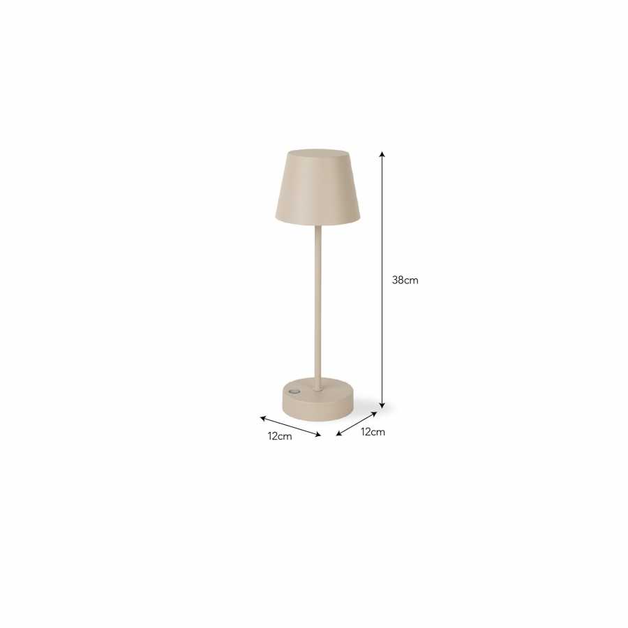 Garden Trading Winstone Rechargeable Table Lamp Clay