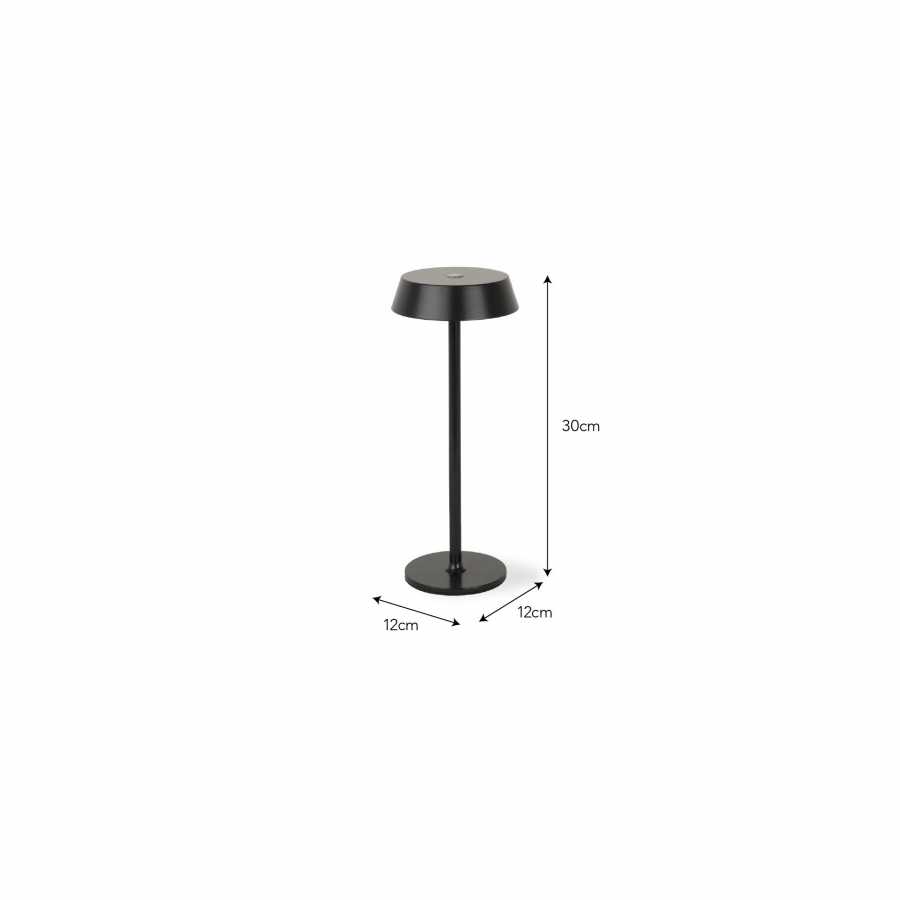 Garden Trading Winstone Rechargeable Table Lamp Slim Carbon