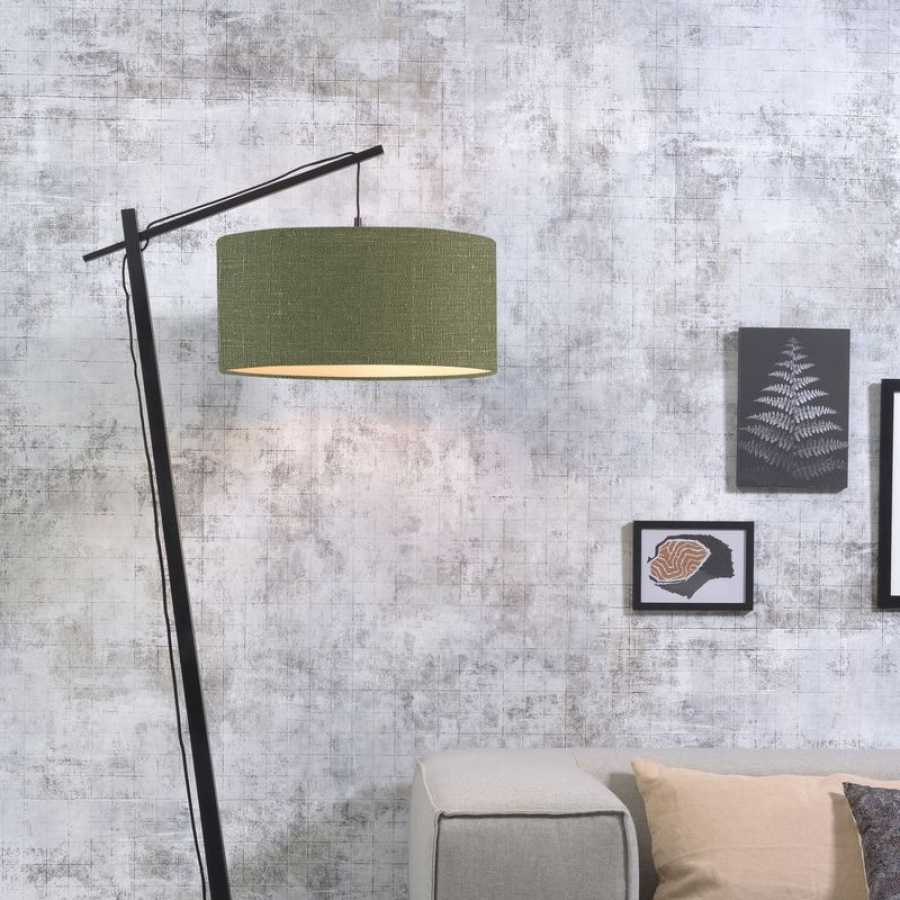 Good&Mojo Andes Floor Lamp - Forest Green & Black