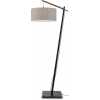 Good&Mojo Andes Floor Lamp - Dark Linen & Black