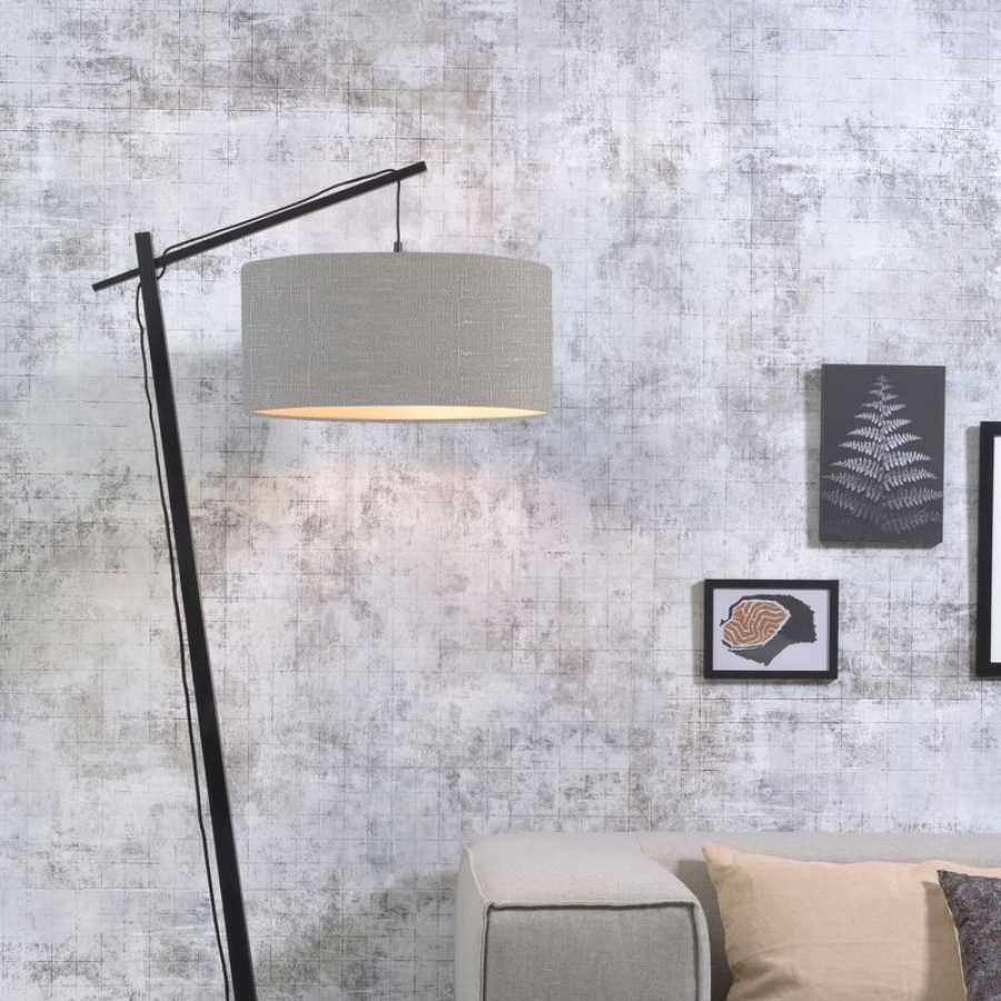 Good&Mojo Andes Floor Lamp - Light Grey & Black