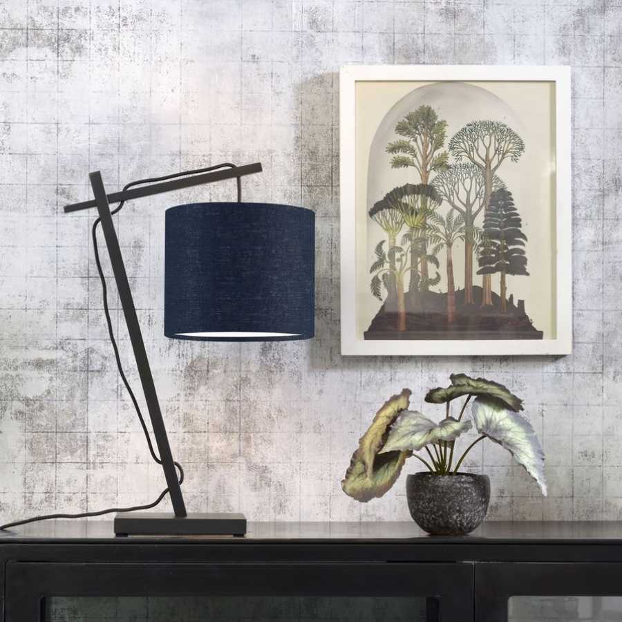 Good&Mojo Andes Table Lamp - Denim Blue & Black