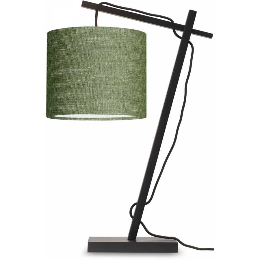 Good&Mojo Andes Table Lamp - Forest Green & Black