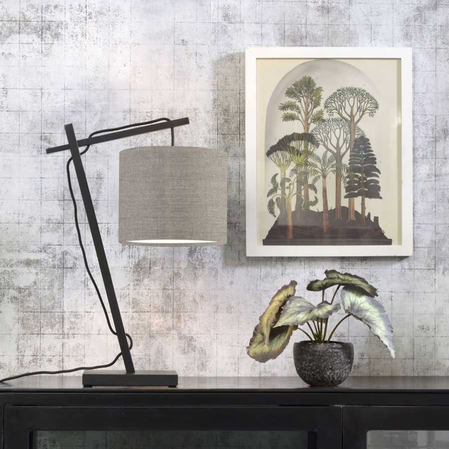 Good&Mojo Andes Table Lamp - Dark Linen & Black