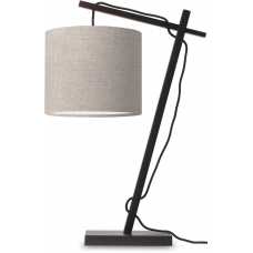 Good&Mojo Andes Table Lamp - Dark Linen & Black