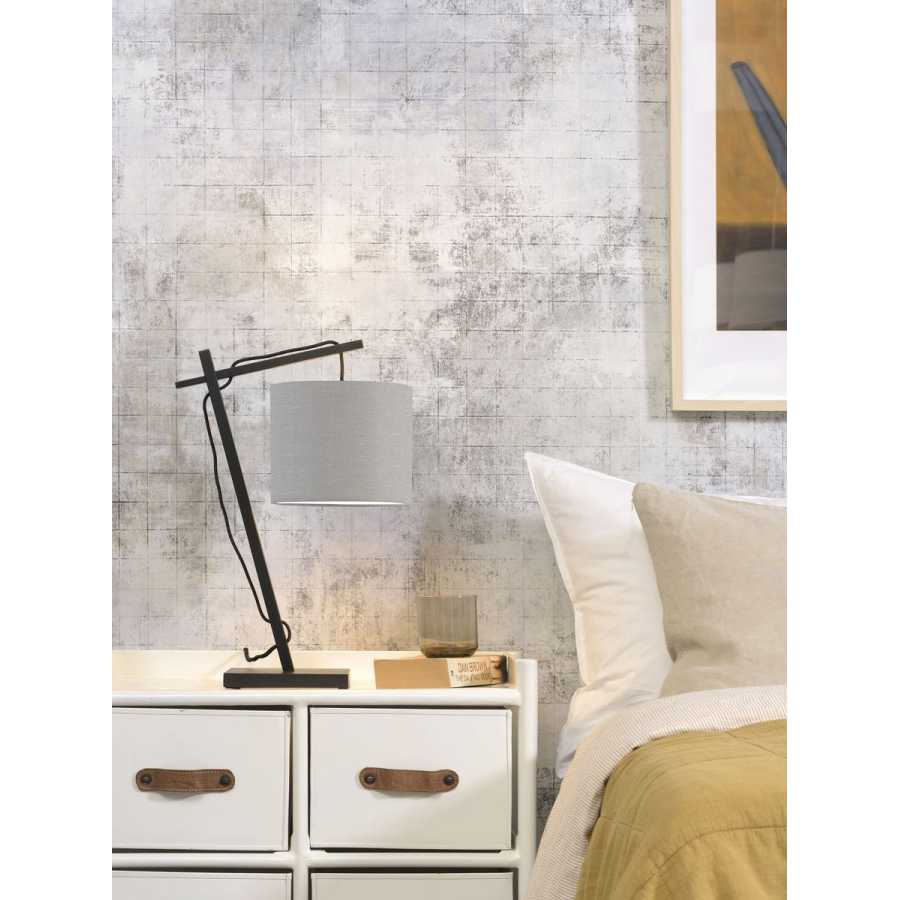 Good&Mojo Andes Table Lamp - Light Grey & Black