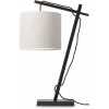 Good&Mojo Andes Table Lamp - Light Linen & Black
