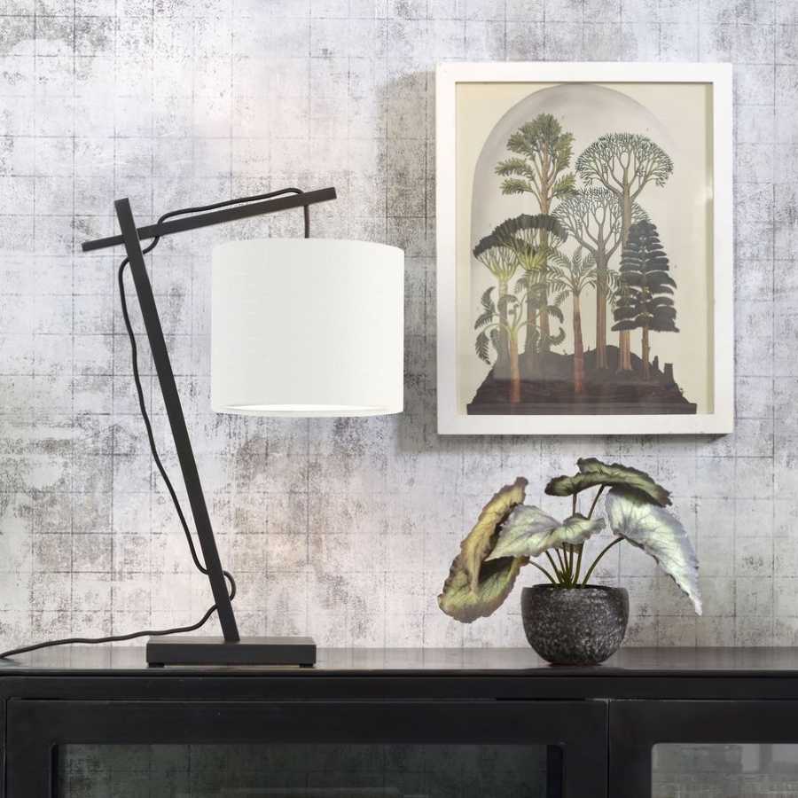 Good&Mojo Andes Table Lamp - White & Black