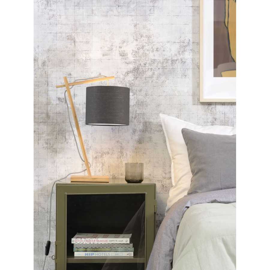 Good&Mojo Andes Table Lamp - Dark Grey & Natural