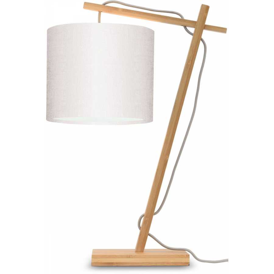 Good&Mojo Andes Table Lamp - White & Natural