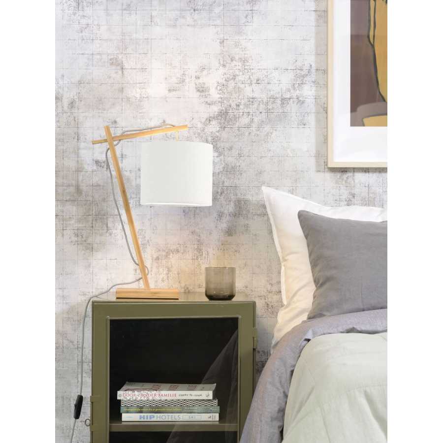 Good&Mojo Andes Table Lamp - White & Natural