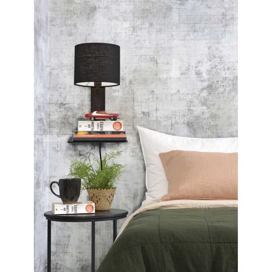 Good&Mojo Andes Wall Light With Shelf - Black