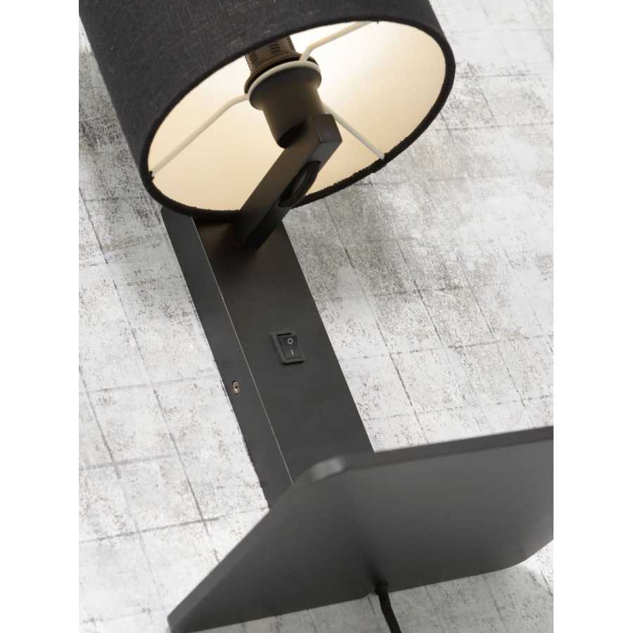 Good&Mojo Andes Wall Light With Shelf - Forest Green & Black