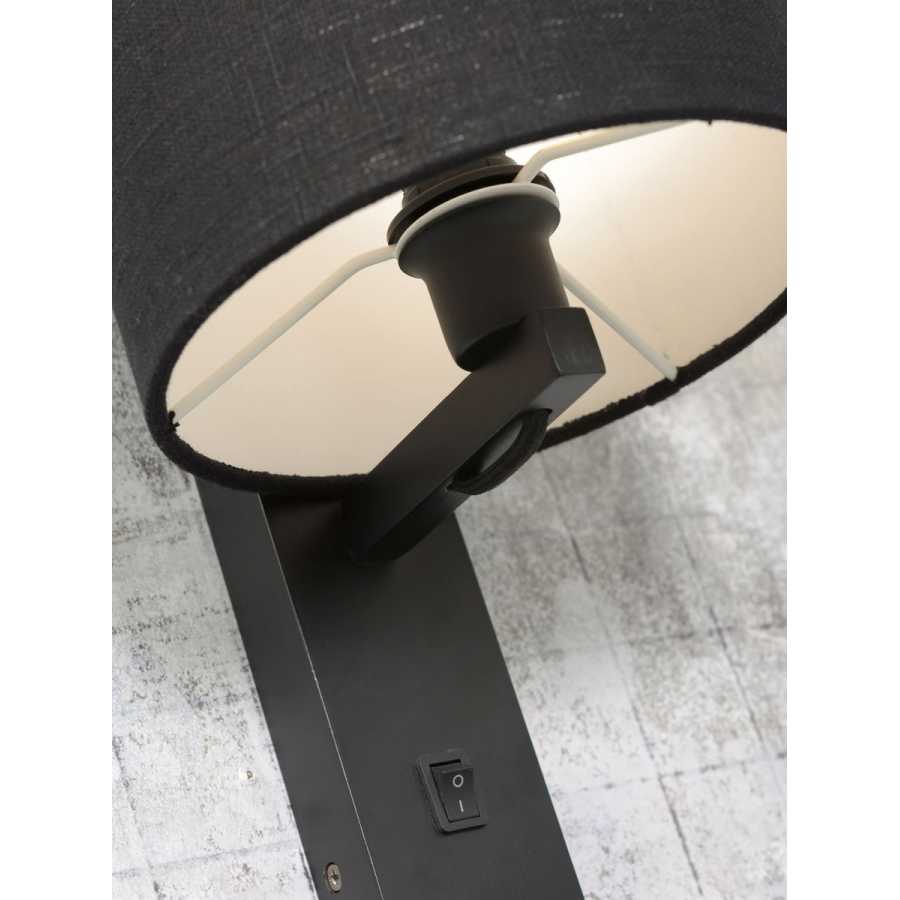 Good&Mojo Andes Wall Light With Shelf - Forest Green & Black