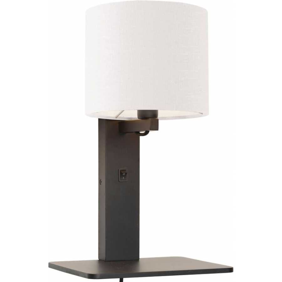 Good&Mojo Andes Wall Light With Shelf - White & Black