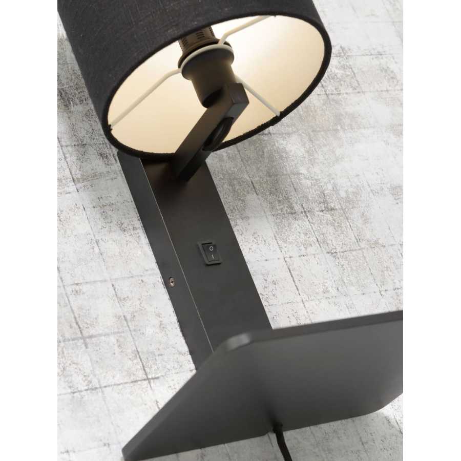 Good&Mojo Andes Wall Light With Shelf - White & Black