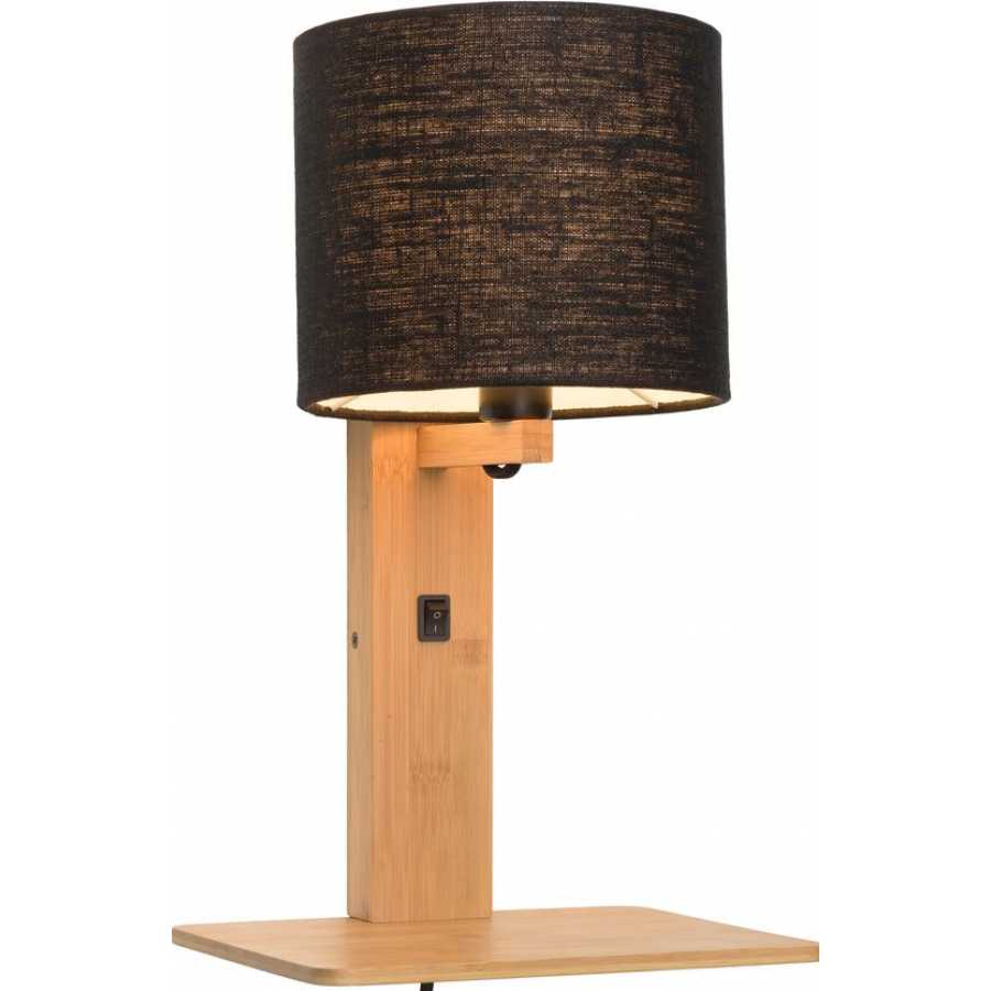 Good&Mojo Andes Wall Light With Shelf - Black & Natural