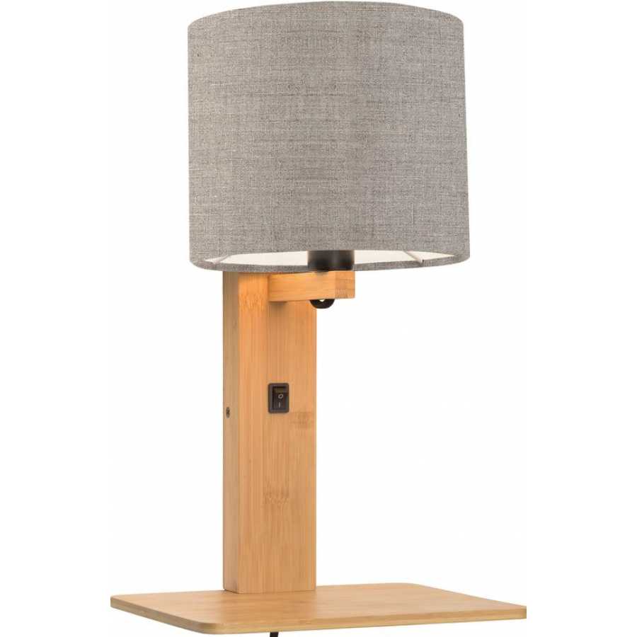 Good&Mojo Andes Wall Light With Shelf - Dark Linen & Natural