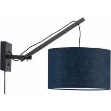 Good&Mojo Andes Hanging Wall Light - Denim Blue & Black