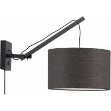 Good&Mojo Andes Hanging Wall Light - Dark Grey & Black