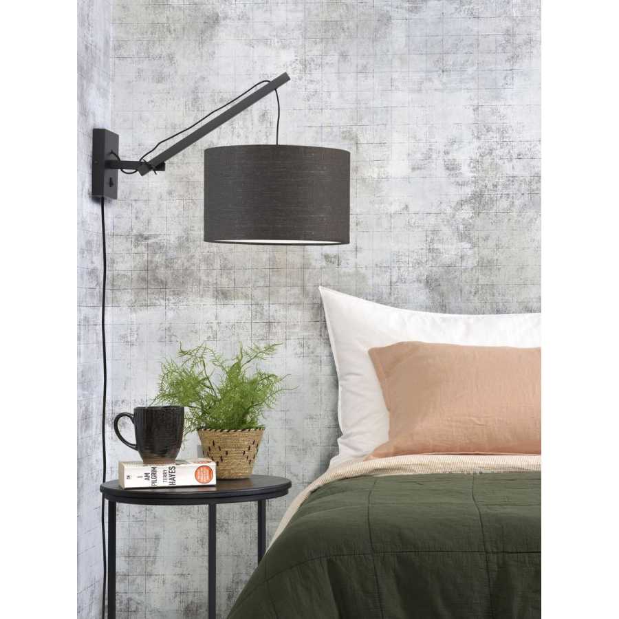 Good&Mojo Andes Hanging Wall Light - Dark Grey & Black