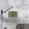 Good&Mojo Andes Hanging Wall Light - Forest Green & Black