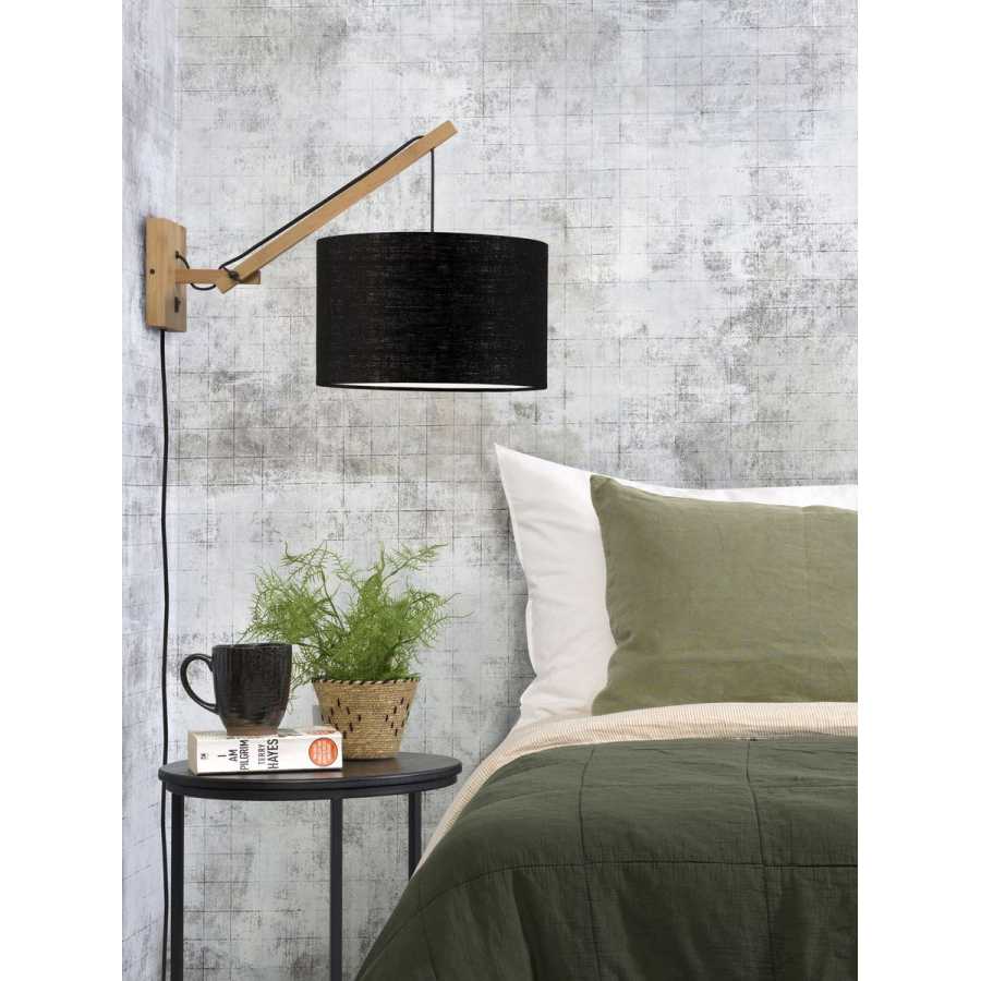 Good&Mojo Andes Hanging Wall Light - Black & Natural