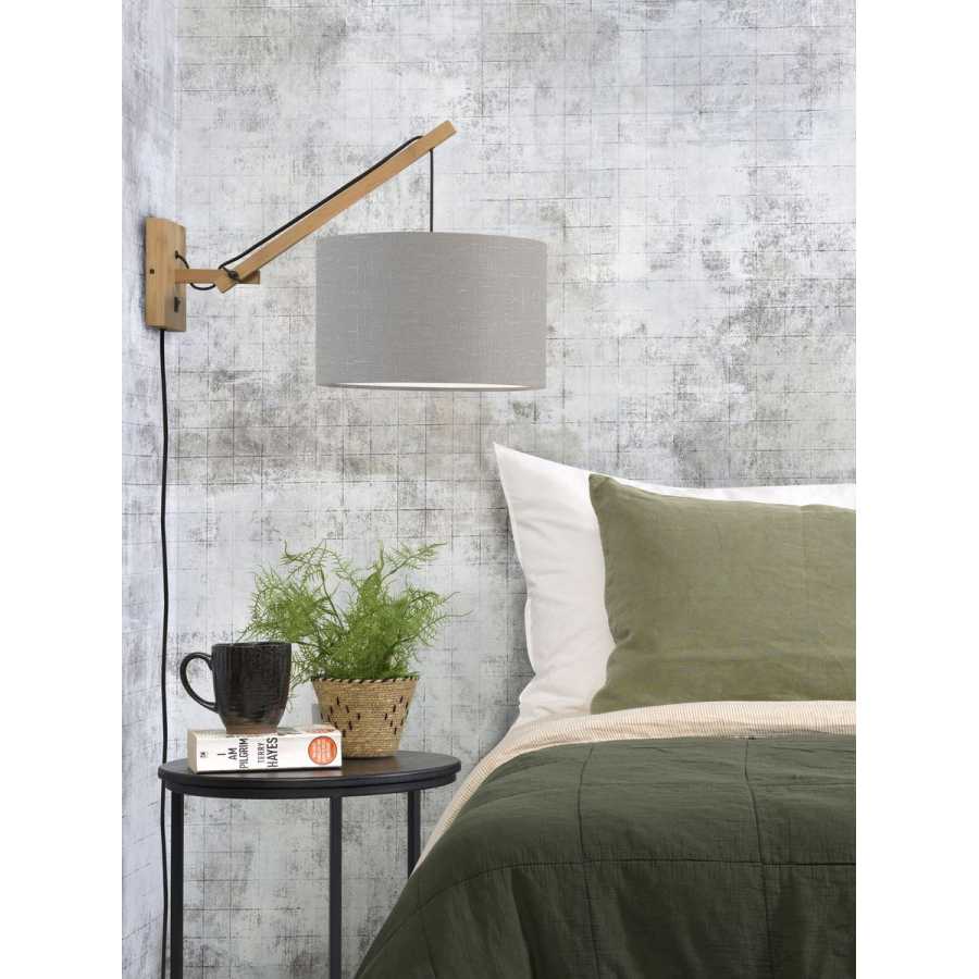 Good&Mojo Andes Hanging Wall Light - Light Grey & Natural