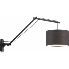 Good&Mojo Andes Long Arm Wall Light - Dark Grey & Black