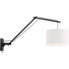 Good&Mojo Andes Long Arm Wall Light - White & Black