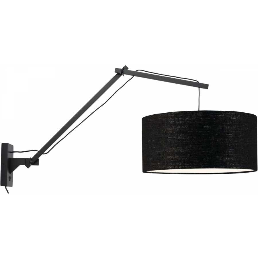 Good&Mojo Andes Long Arm Wall Light - Black - Large