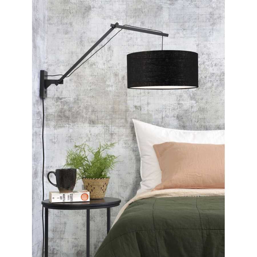 Good&Mojo Andes Long Arm Wall Light - Black - Large