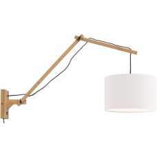 Good&Mojo Andes Long Arm Wall Light - White & Natural