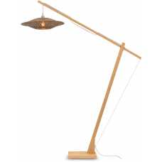 Good&Mojo Bali Long Arm Floor Lamp - Natural